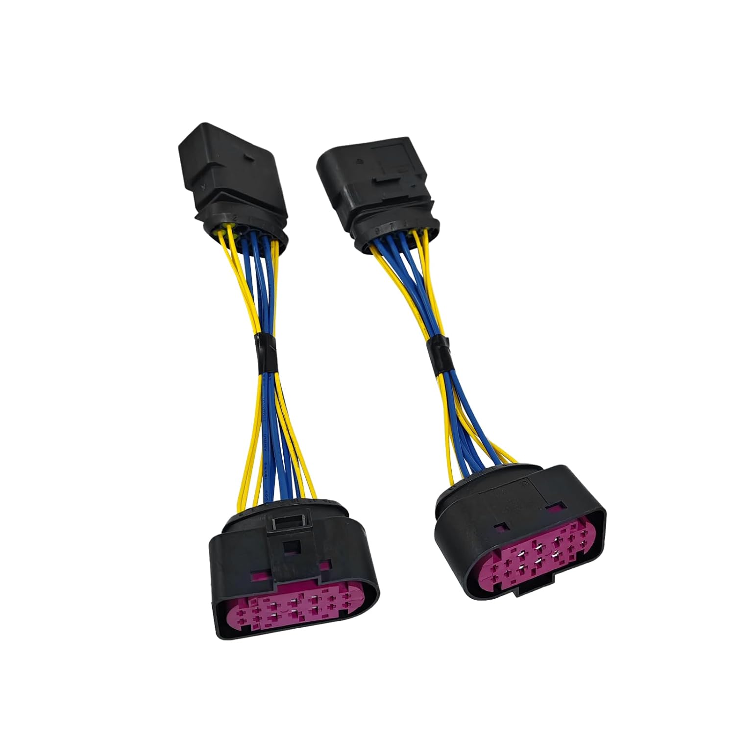 2Pcs 14 to 10 Pin Xenon HID Headlight Connector Adapter Fits for 2015 VW Jetta, Replace 1J0973737, 1J0 973 737