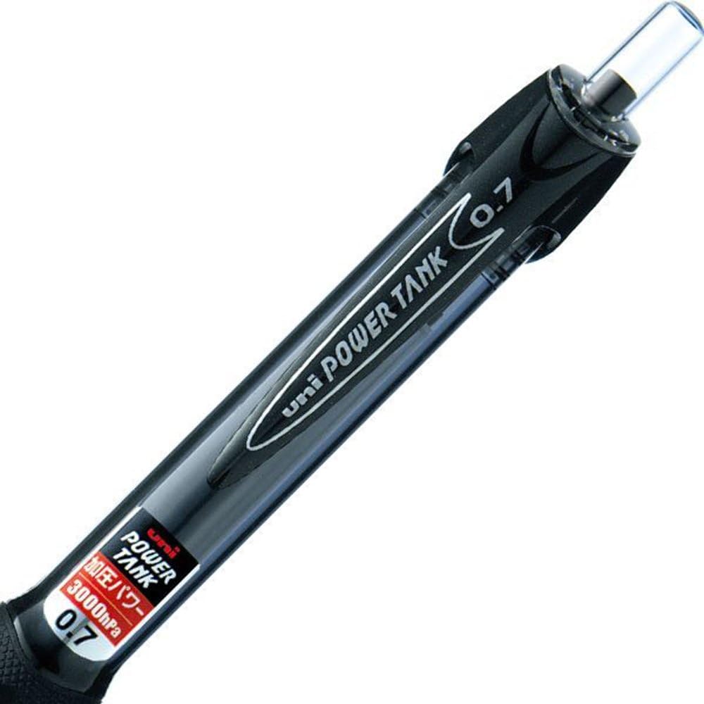 Uni Power Tank Ballpoint Pen - 0.7 mm - Black Body - Black Ink image 3