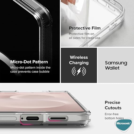 Case for Microsonic Xiaomi Mi 14T Pro MagSafe Clear Non-Yellowing Transparent [Case Compatible with 14T Pro - Transparent]