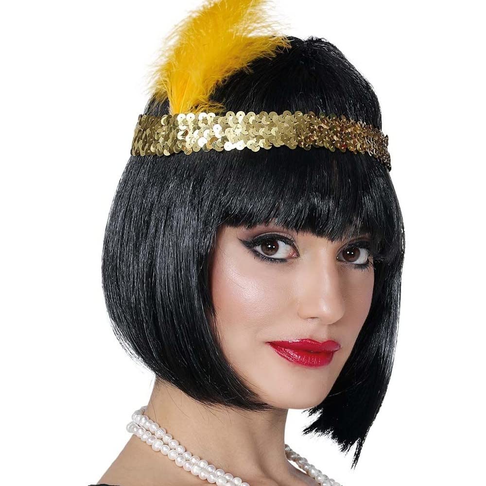 FIESTAS GUIRCA Assorted Charles Headband with 1920s Feather Costume