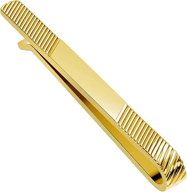 Tie Clip for Men Gun Black Gold Silver, Tie Bar and Tie Pin Clip for Regular Ties Traditional Ties, Unique Mens Tie Clip Tie Clasp Black Suitable for Wedding