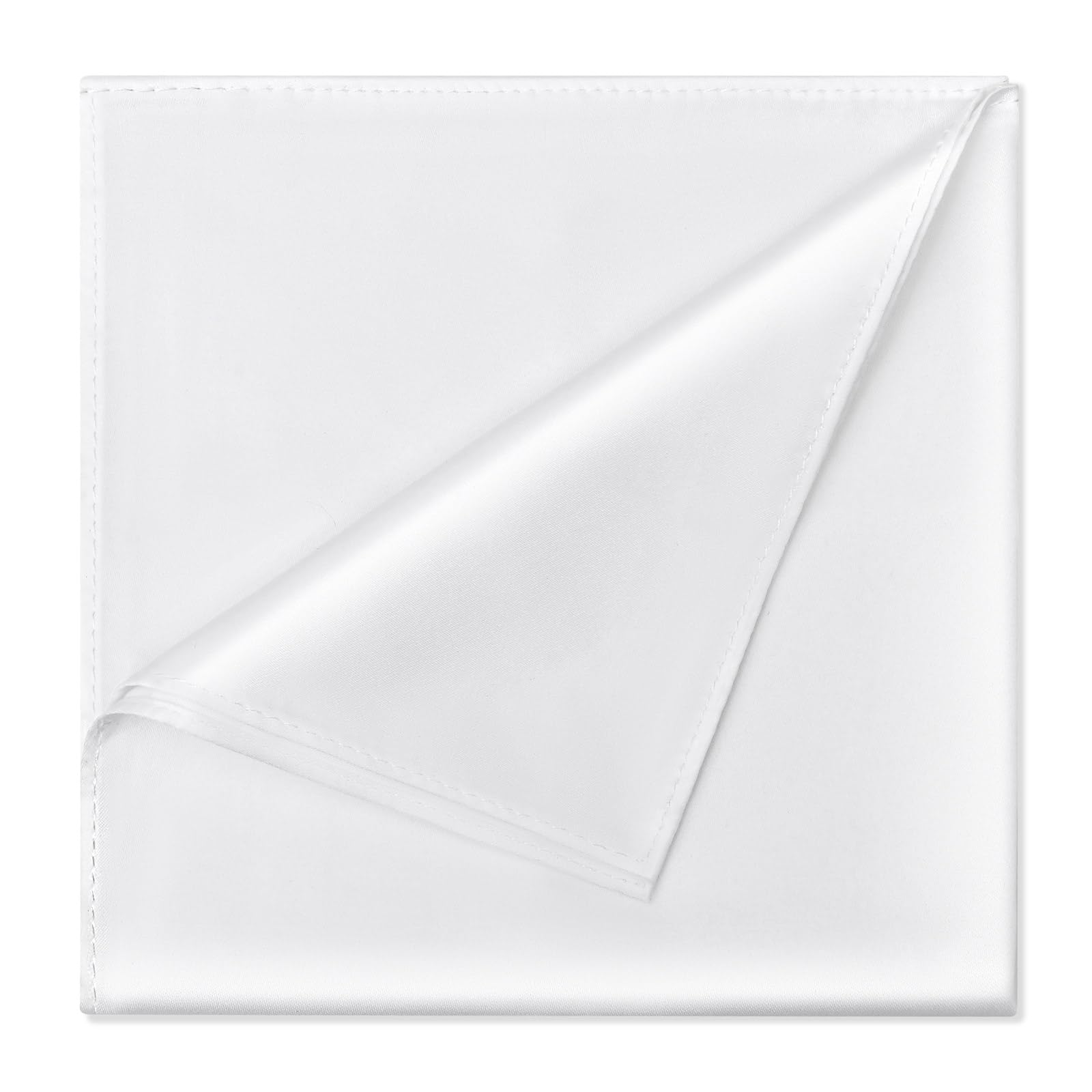 Satin Pocket Square for Men, Vegan Silk Suit Handkerchief