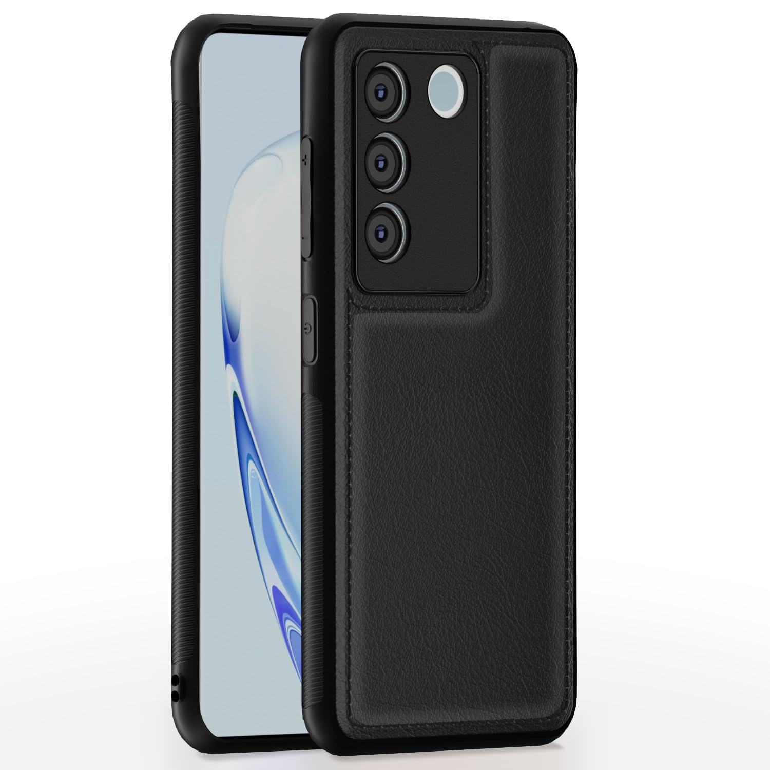Pikkme Vivo V27 5G / V27 Pro Back Cover | Flexible Pu Leather | Full Camera Protection | Raised Edges | Super Soft-Touch | Bumper Case for Vivo V27 5G (Black) (B0CFHN7TSB) Amazon Price History, Amazon Price Tracker