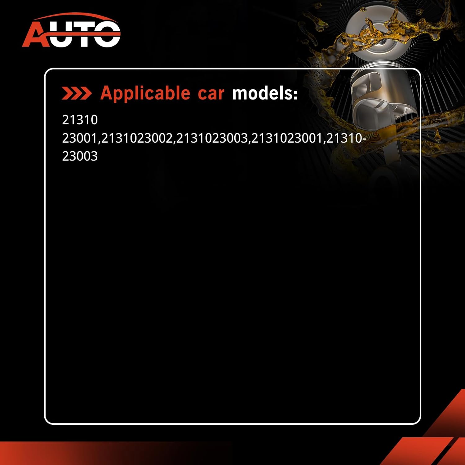 21310-23001 Engine Oil Pump Replacement for 1996-2012 Kia Hyundai Elantra Tiburon Tucson Spectra Sportage