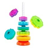 Spinning Stacking Toys for Babies 12+ Month Ring Stacker Stacking for Toddlers 1-3 Montessori Toys,Educational Learning Sensory Toy for Kids Easter Christmas Birthday Present for Baby