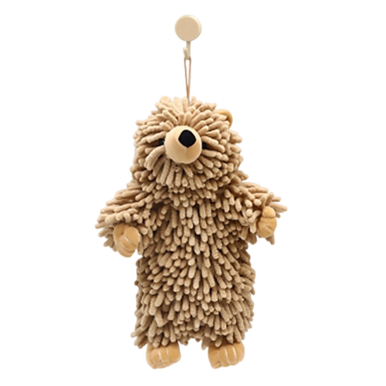 Pañuelo decorativo absorbente de chenilla con forma de oso para un secado rápido