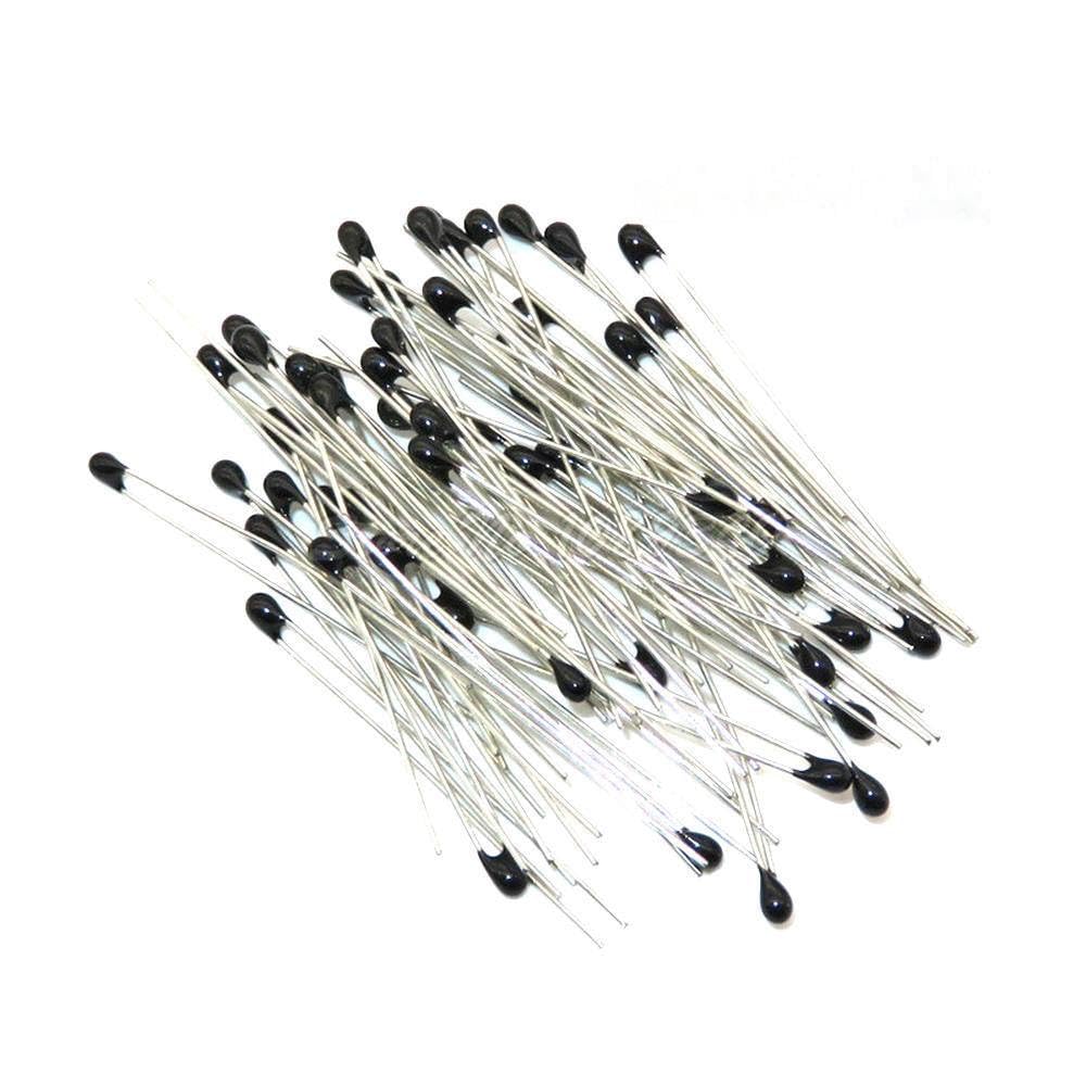 Generic 100pcs 1K OHM NTC MF52AT 3950 Thermistor Resistor NTC-MF52AT MF52 1K+/-1% Thermal Resistor