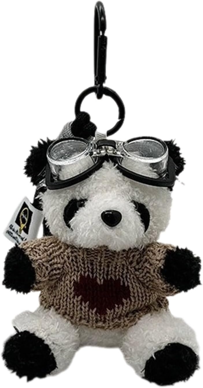 Adorable Bear Keychain Flying Bear Pendant Bag Key Ring Panda Key Ring Animal Decoration