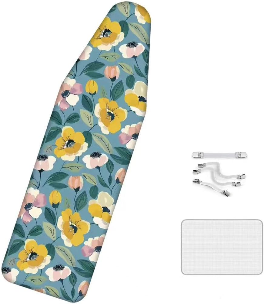 Beautifully Patterned Board Cover, (61.8 x 22.8 inches) Oversized Board Cover, Secured by a Drawstring, Suitable for a Wide Range of steam Board Sizes