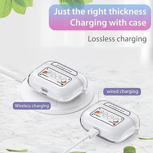 Miniatura 5 de Funda para AirPods 3, para AirPods de 3 generación, funda transparente de dibujos animados, diseño elegante de anime kawaii, divertido protector a