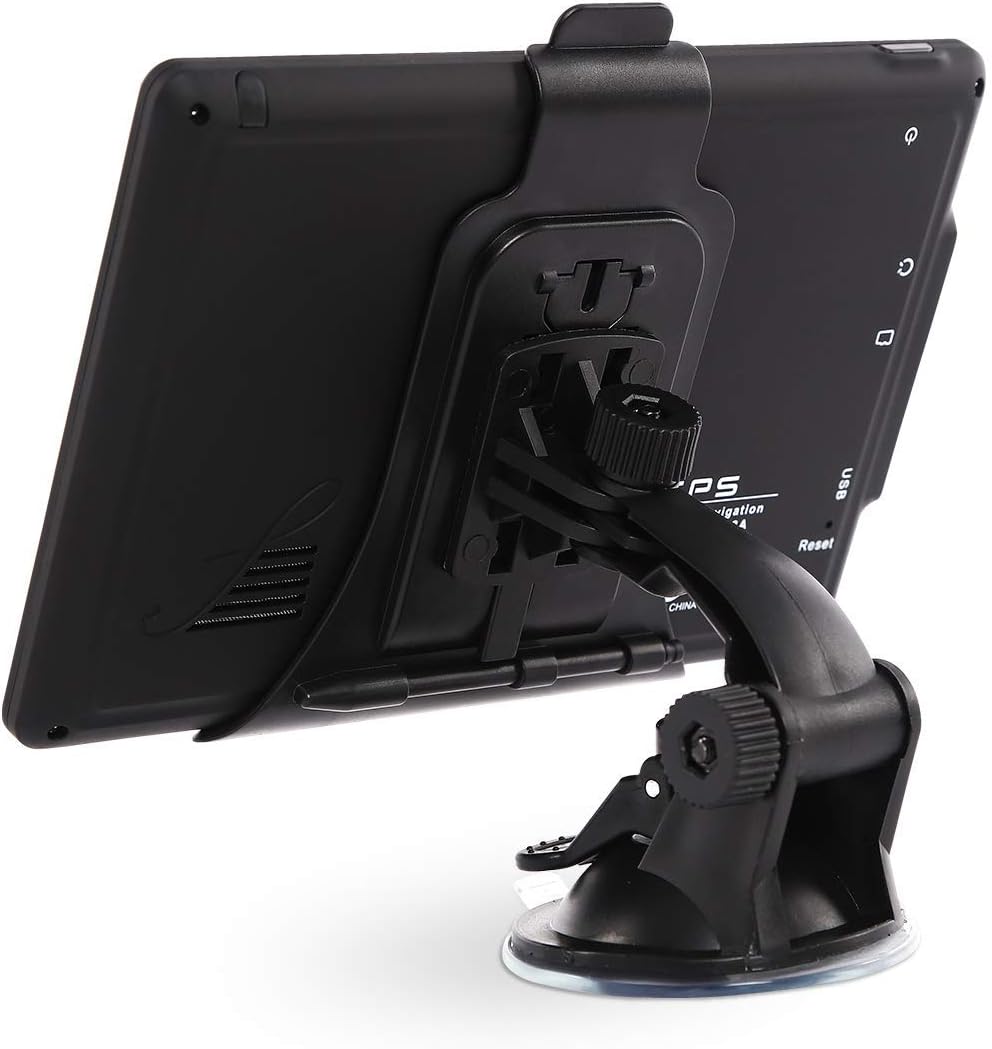 MRSXWPY T600-00 GPS Navigator mounted on a suction cup bracket