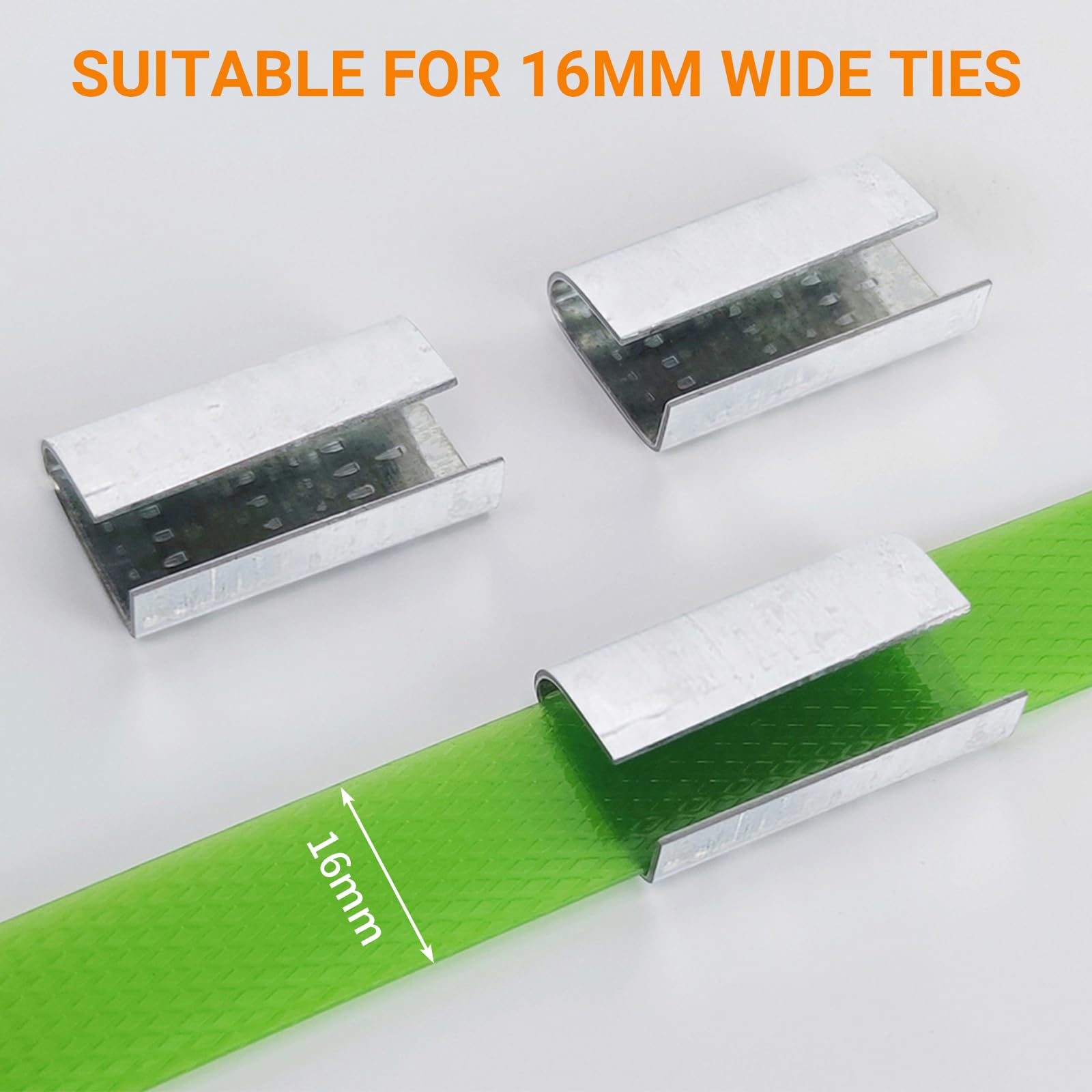 Cinghie Reggiatura 16 Mm Con Fibbie Metalliche - Per Imballaggio E Fissaggio - Foto 8