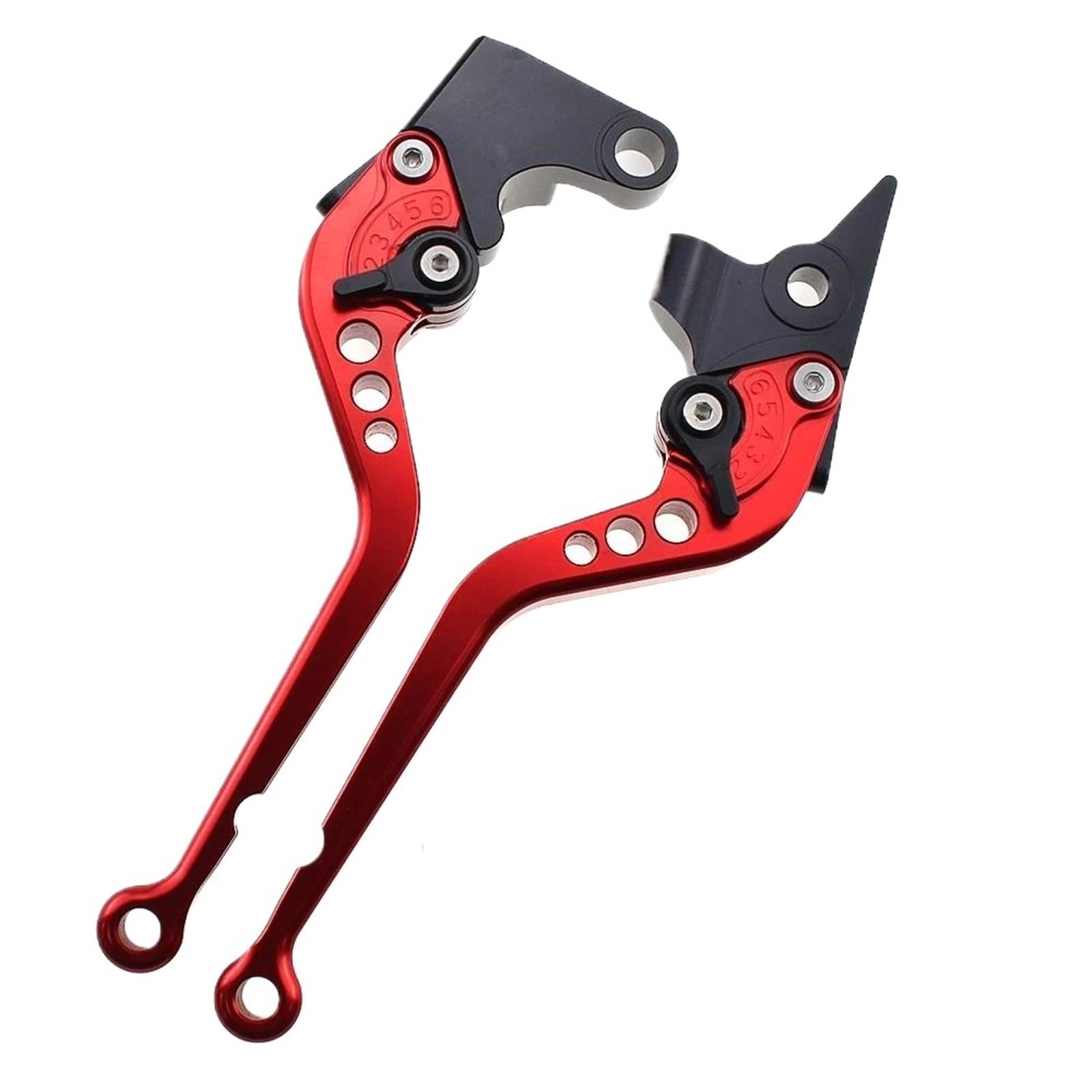RLIMELOPGG Brake Clutch Levers for CB500F for CB-500F for CB-500 F for CB 500F for CB 500 F 2022 Motorcycle Short Long Brake Clutch Levers(Long Red)