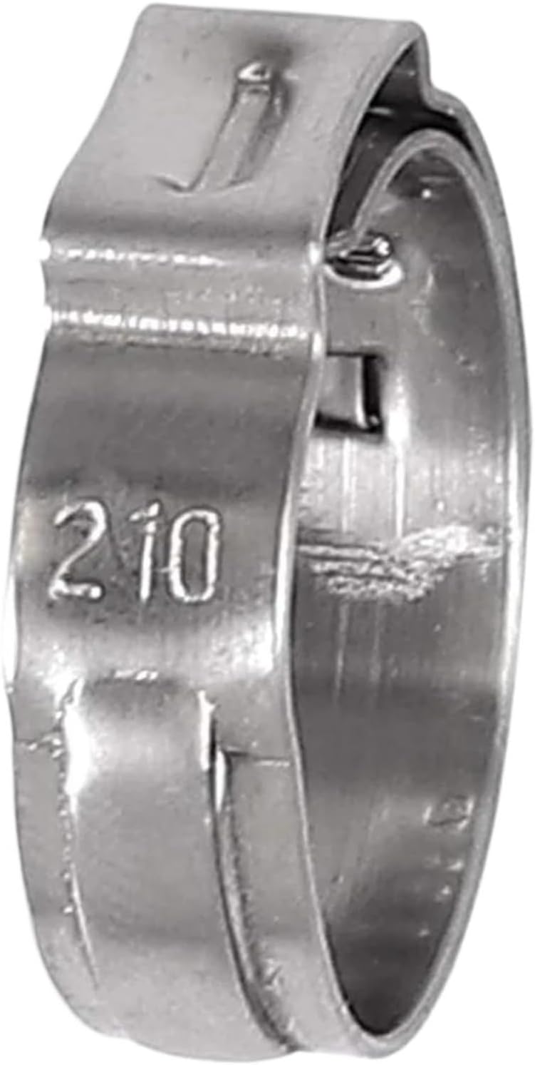 200pcs Ear Clamps Stainless Steel Hose Clip 5.8-7/7.3-9/8.8-10.5/9.6-11.3/10.8-13.3/12-14.5/13.5-16.2/14.5-17/16-19.2/17.8-21mm