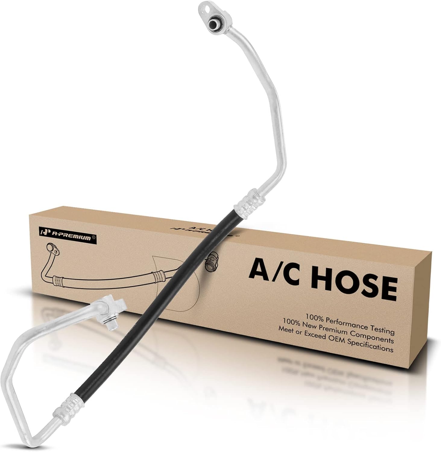 A-Premium A/C Discharge Line Hose Assembly Compatible with Hyundai Accent & Kia Rio, 2018 2019, 1.6L, Compressor to Condenser