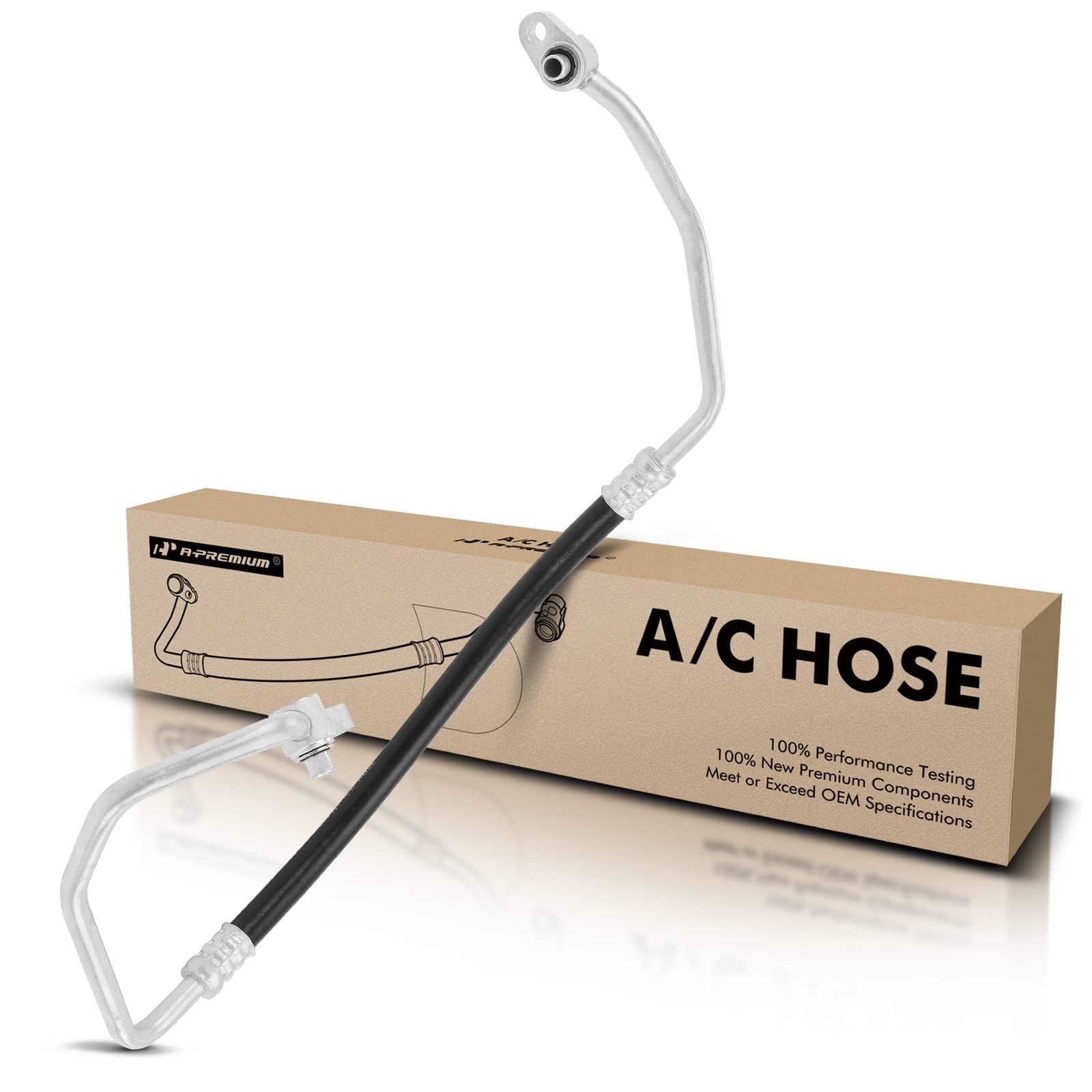 A-Premium A/C Discharge Line Hose Assembly Compatible with Hyundai Accent & Kia Rio, 2018 2019, 1.6L, Compressor to Condenser