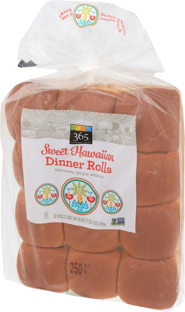 365 Everyday Value, Sweet Hawaiian Dinner Rolls, 18 oz