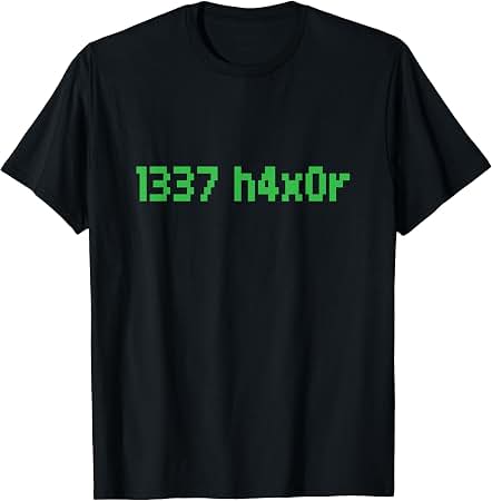 Amazon.com: 1337 H4x0r Leet Computer Hacker Programmer Gift T