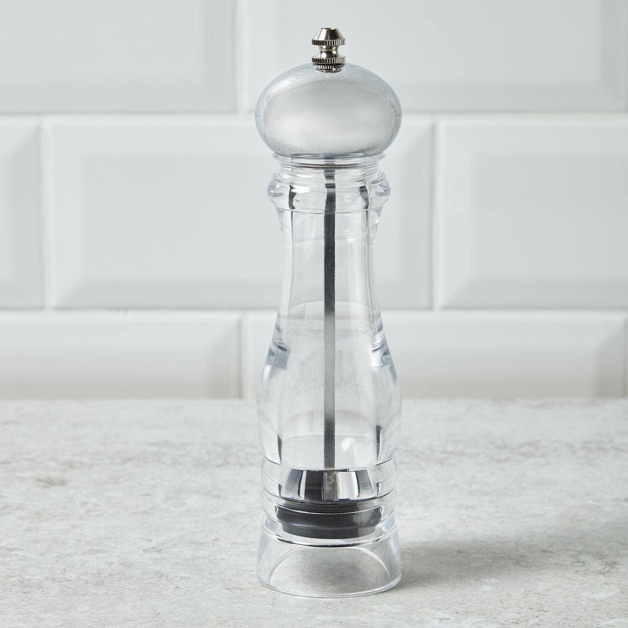 Morrisons Acrylic & Silver Salt & Pepper Mill Amazon.co.uk Home