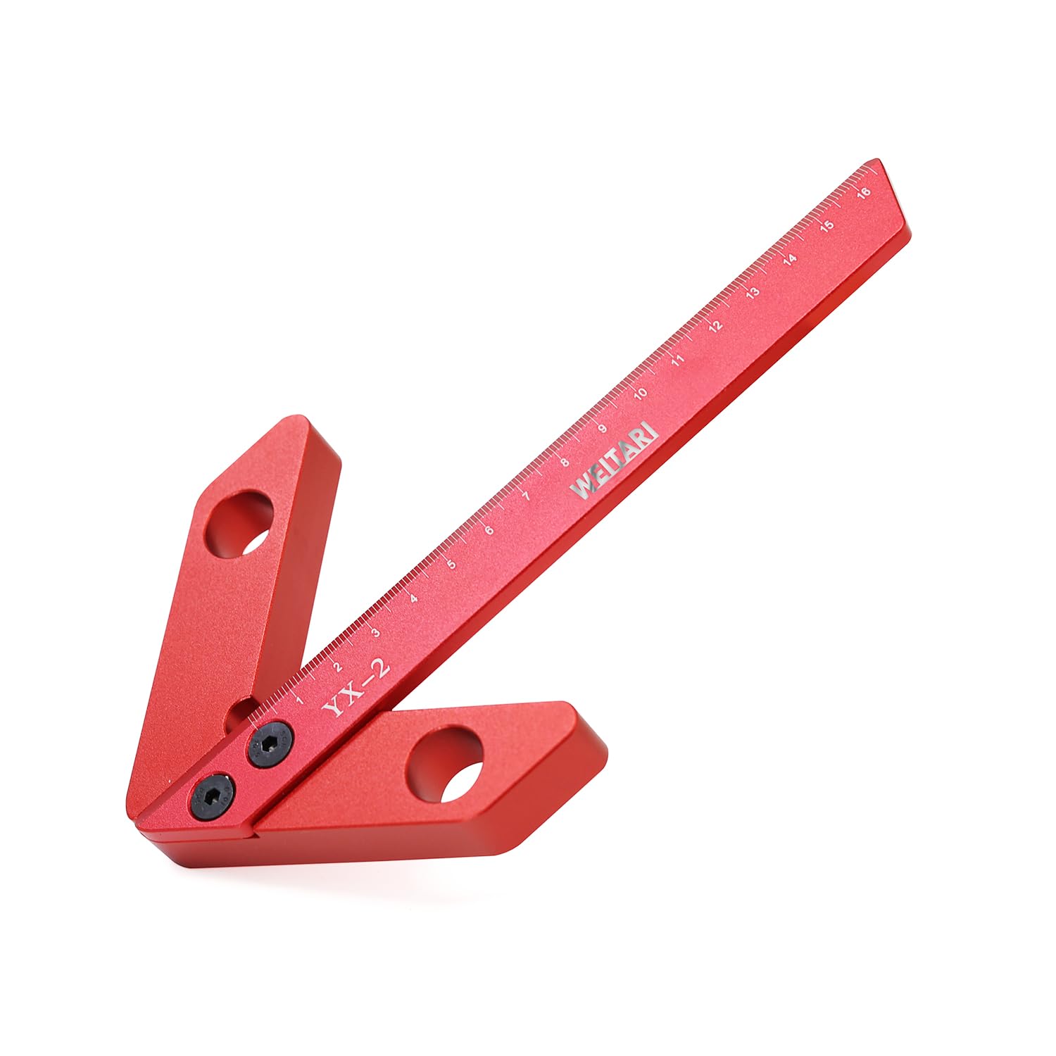 Center Measuring Tool,Center Finder, Line Gauge Center Finder, 45/90 Degree Right Angle Line Gauge Carpenter Ruler,Aluminum Alloy Woodworking Center Scribe Square Center Scribe 165mm