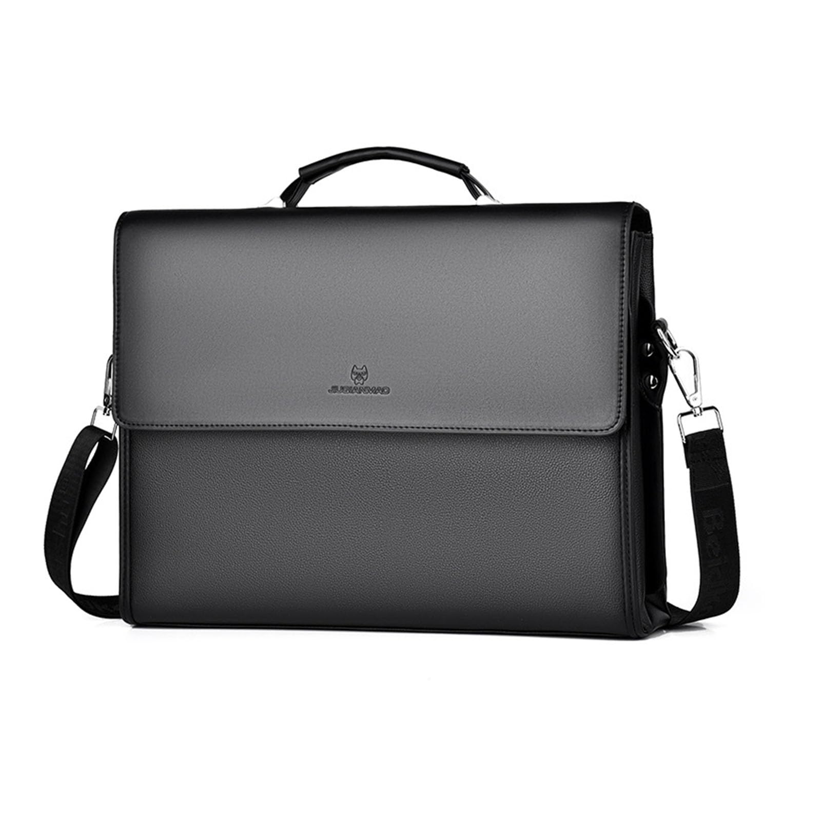 FANDARE Maletín Hombres Portafolios Bolsos Bandolera PU Cuero Bolsas de mano para 12.9 Pulgada Laptop Bolsa de Mensajero Bolso de Hombro Business Bolsa de Mano para Viaje Negocio Messenger Bag