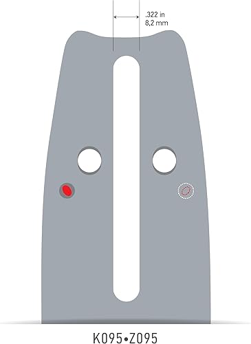 Miniatura 3 de Oregon 200RNDK095 - Barra de coincidencia de potencia de calibre 0.050 pulgadas, paso de 3/8 pulgadas, 20 pulgadas