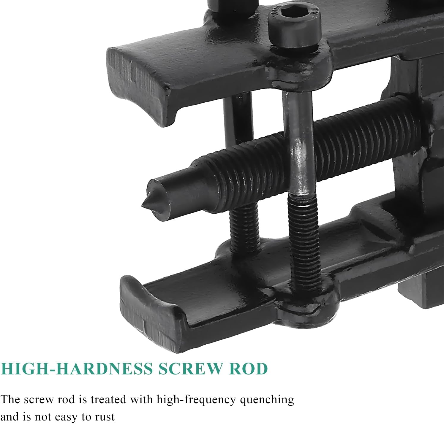 4" 2-Jaw Gear Puller, Adjustable Two Jaw Gear Bearing Pulley Puller Flywheel Removal Tool, 2 Claws Pullers Carbon Steel Separate Lifting Device for Auto Mechanic Maintenance (Black)