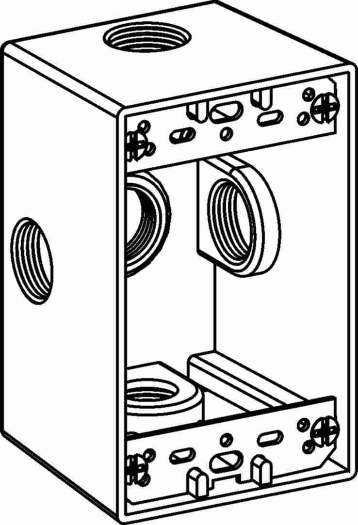 Orbit 1DB100-5X Electric Box, 2 5/8