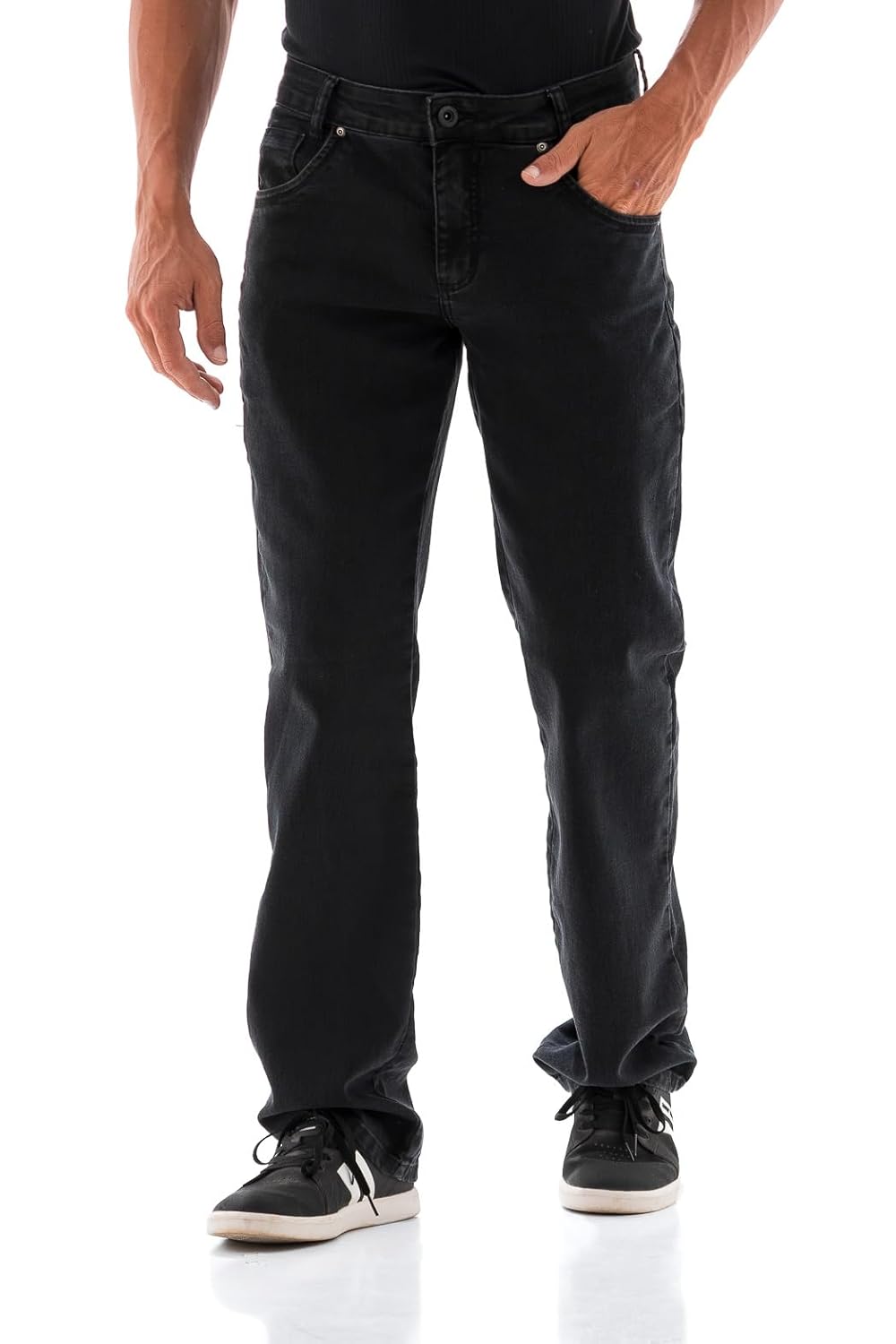 Calça Jeans Masculina Arauto Confort Black