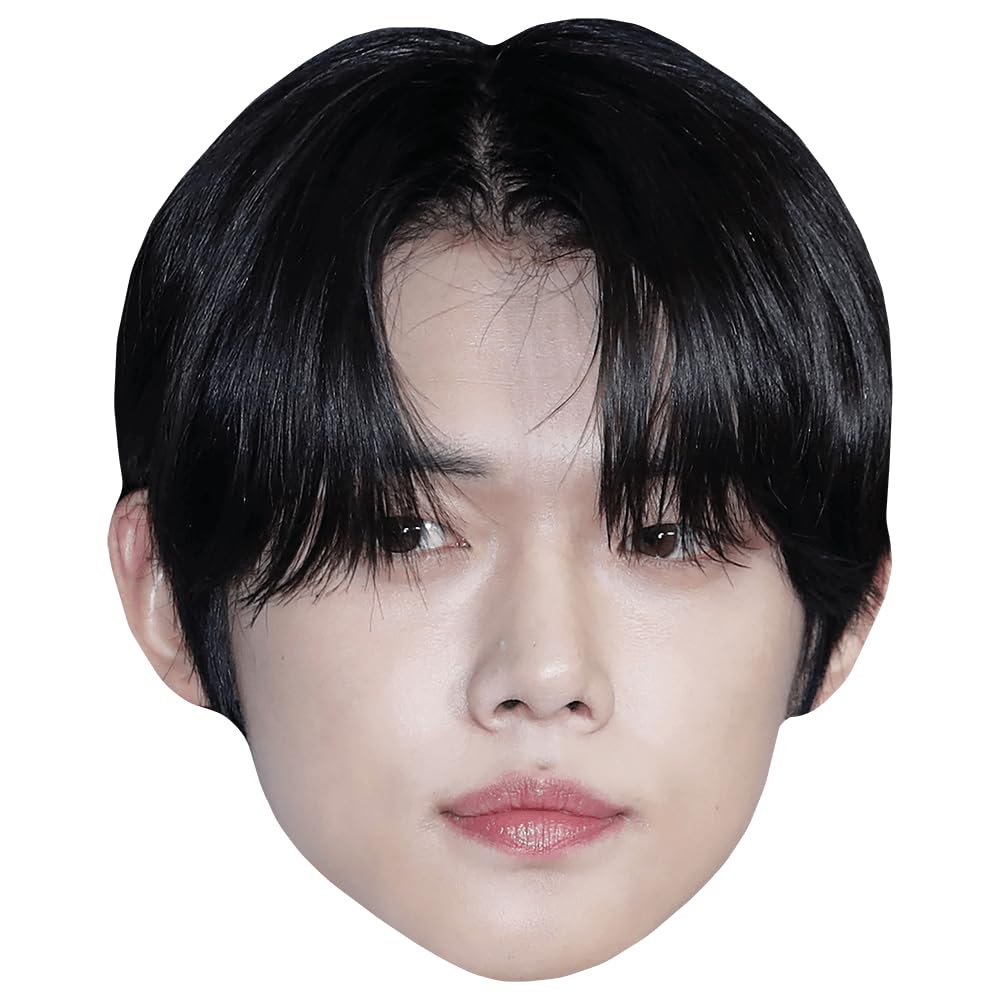 Yeonjun (Fringe) Celebrity Mask, Flat Card Face, Fancy Dress Mask