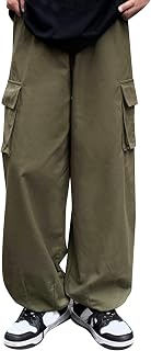 Men's Cargo Trousers, Tight Men's Plain Multi-Pocket Trousers, Tether Athletic Loose Cargo Trousers, Cargo Trousers, Men's Black 58
