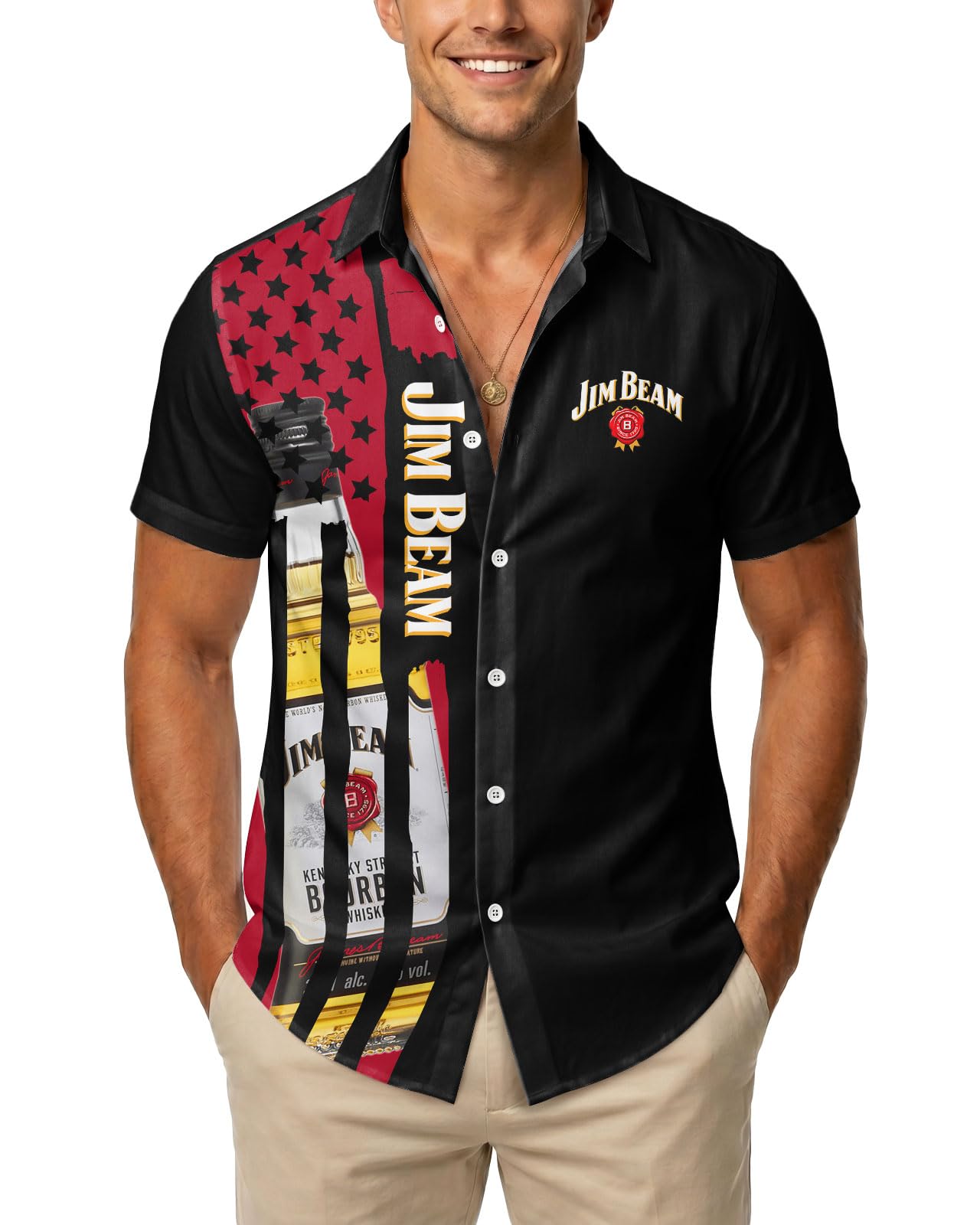 99TIMORO Funny Film Summer Button Down Shirt Men Short Sleeve Top