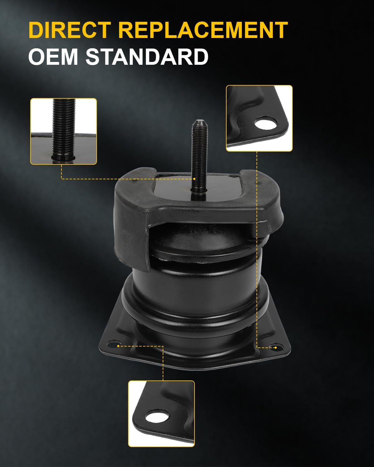 OCPTY Engine Motor Mount and Transmission Mount Compatible for Honda Accord 1998-2002 & Acura TL 1999-2003, V6 3.0L 3.2L, SOHC # A6592, A6552, A4507, A6582, A6579 (5PCS)