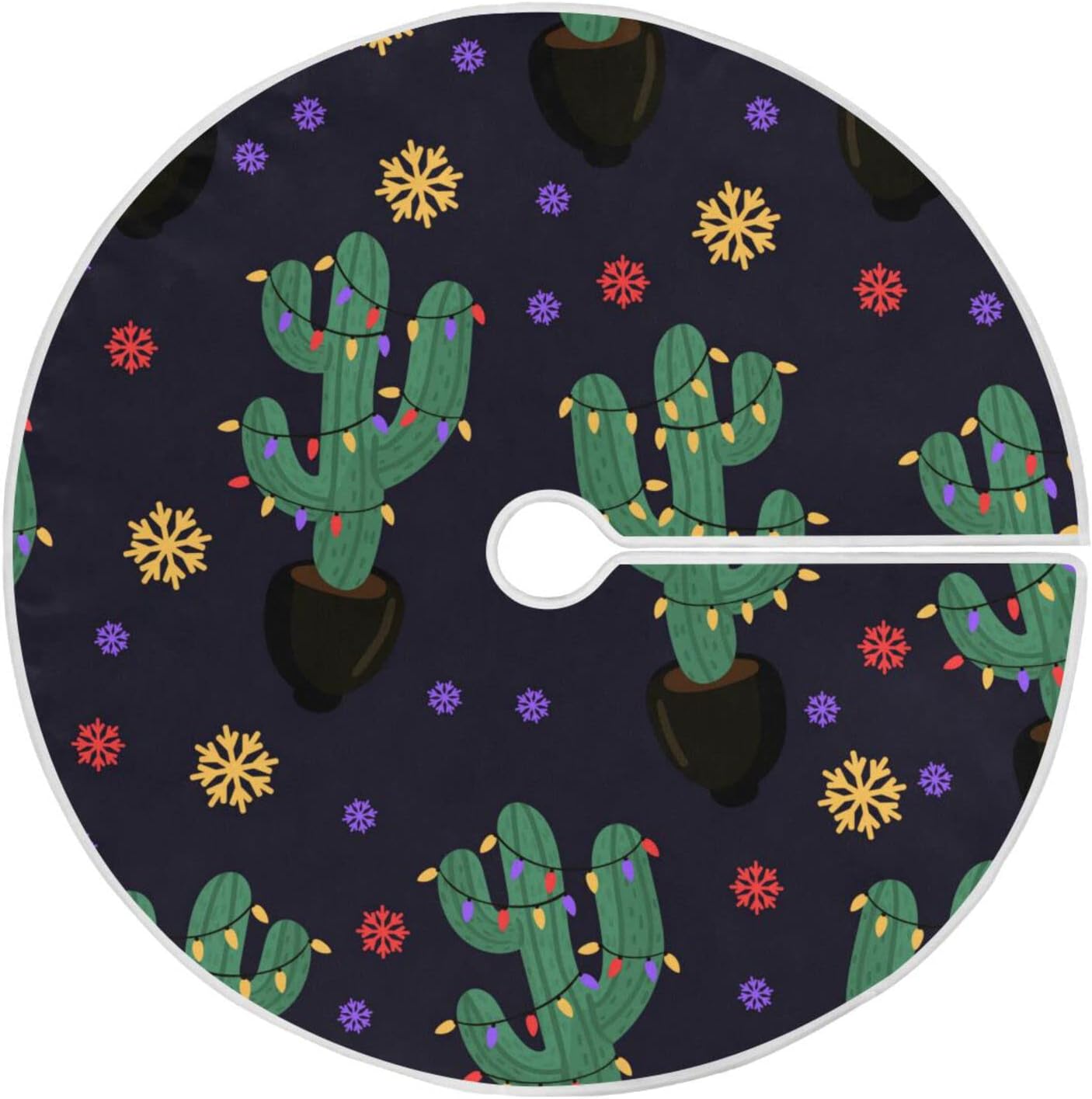 Christmas Cacti Christmas Tree Skirt, Holiday Decorations