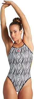 ARENA Print Challenge Back Reversible MaxLife One Piece Athletic Training Swimsuit...
