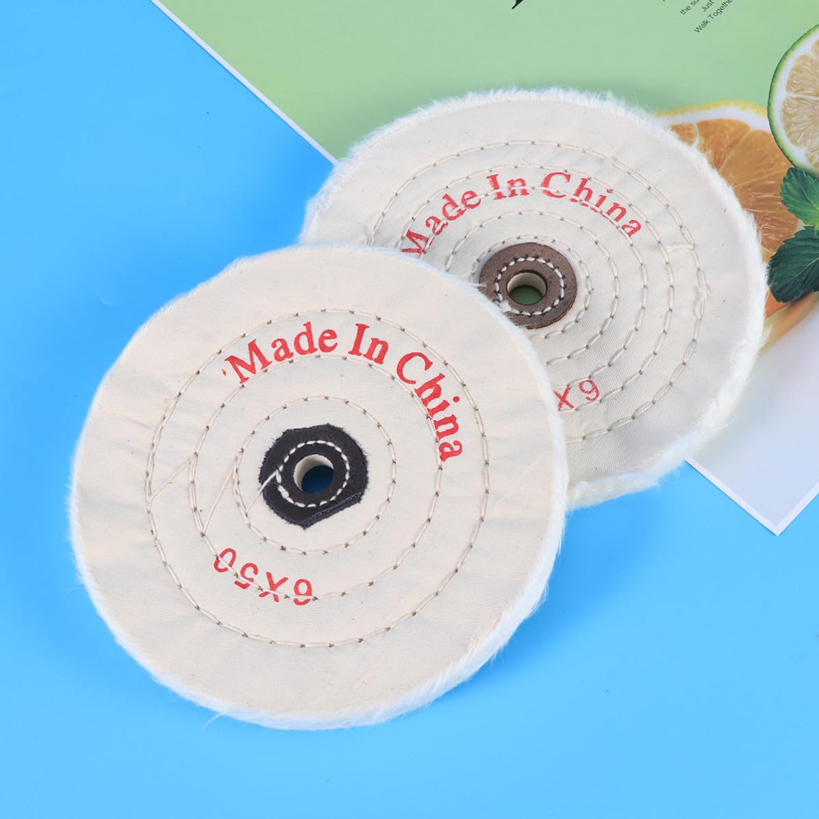 Polishing Wheel White Cloth Inch 4 Pcs for Rotary Tool Metal Jewelry