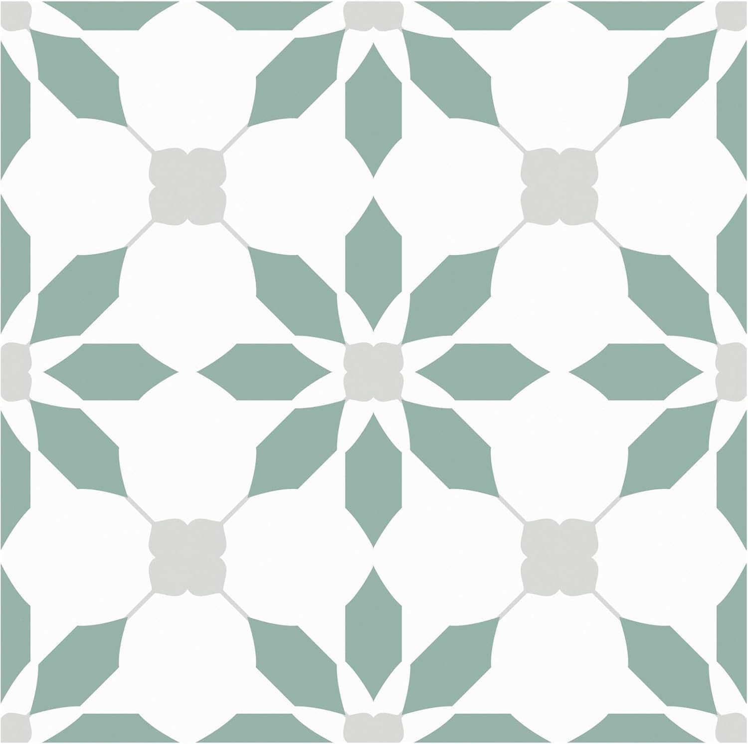 MORCART 20 piastrelle autoadesive per pavimenti, 20 x 20 cm, in vinile, impermeabili, fai da te, per bagno, cucina, camino, casa degli animali domestici, scale, camere da letto, pareti (verde chiaro