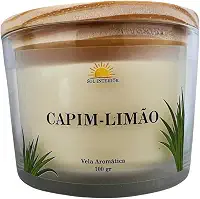Vela Aromática Artesanal, 9 Fragrâncias Disponíveis, Baunilha, Capim Limão, Lavanda, Bamboo, Alecrim (Capim Limão)