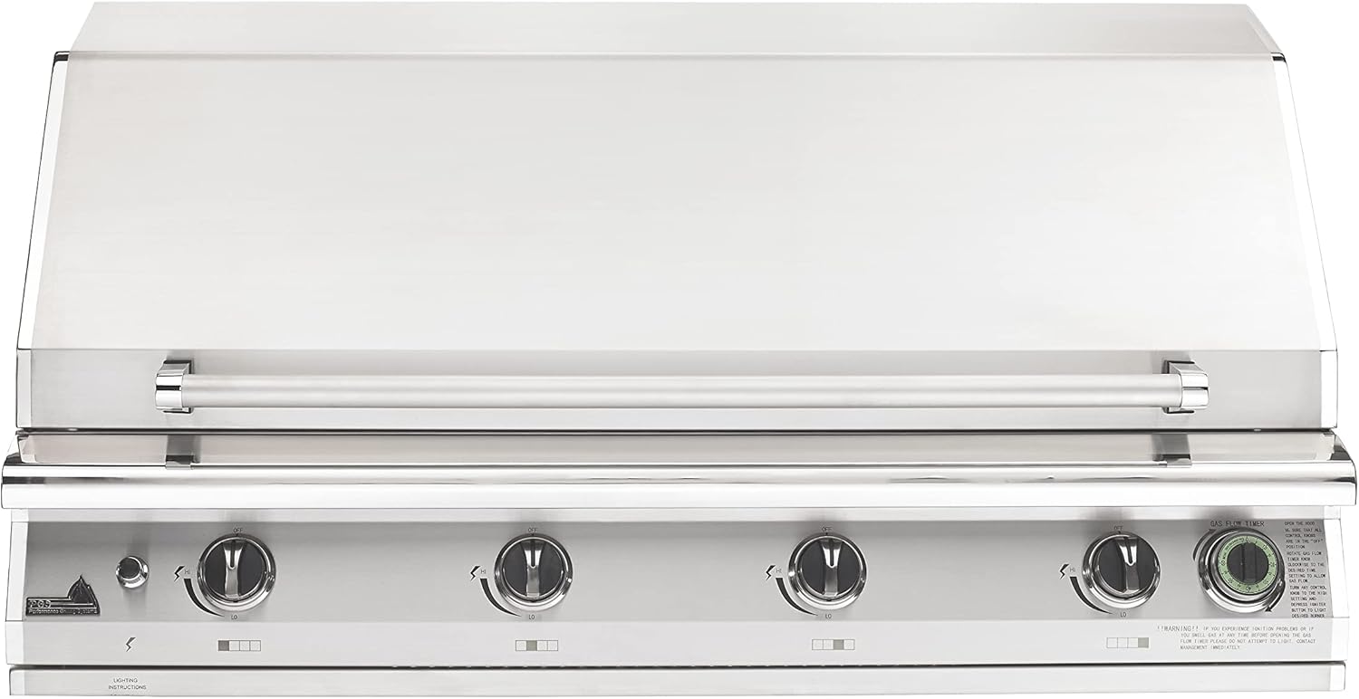Q QUALITY BRAND COMPANY PGS T-Series S48TNG Big Sur 51 Inch Natural Gas Outdoor Patio Gas Grill Head Gourmet with Timer - 27 x 51 x 24 in. - Stainless Steel Color
