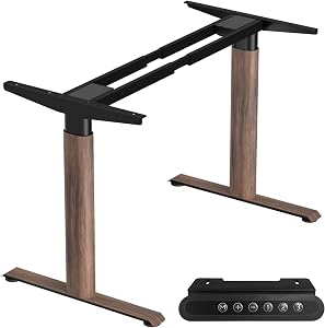 Dual Motor Standing Desk Frame, Electric Sit Stand Base with Oval Legs | Height Adjustable Legs, 264 lb Capacity, Fits 47.2"–70.8" Tabletops, Memory Controller, Anti-Collision,Heavy-Duty Steel Frame