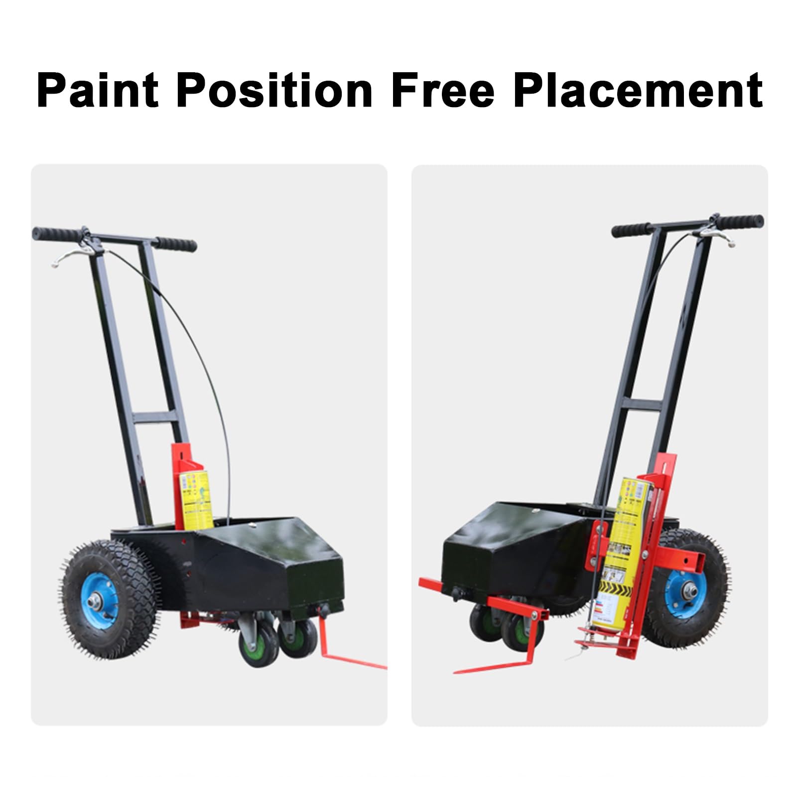 Macchina Traccialinee Per Impieghi Gravosi Con Funzione Di Rotazione, Compatibile Con Vernice Spray Per Traccialinee Invertita, Macchina Traccialinee, Per Una Marcatura Rapida E Precisa