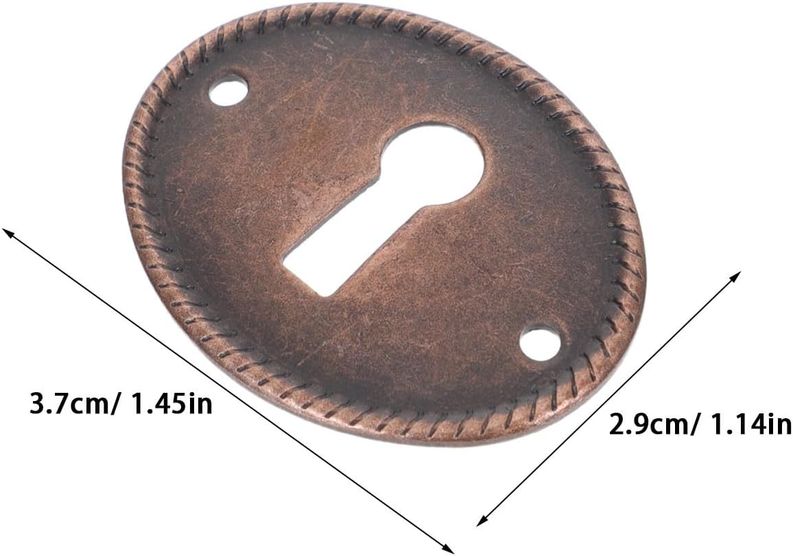 20pcs Antique Oval Iron Keyhole Cover Plate for Doors