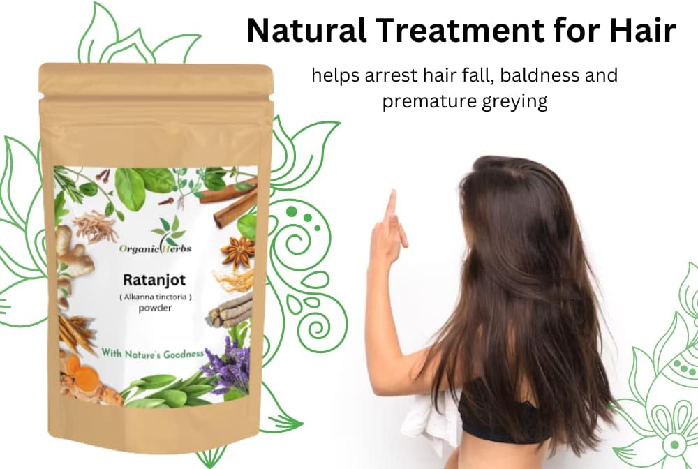 Pure Herbal and Ayurvedic. 3.5 Oz (Ratanjot PWD 100g/0.2 lb)