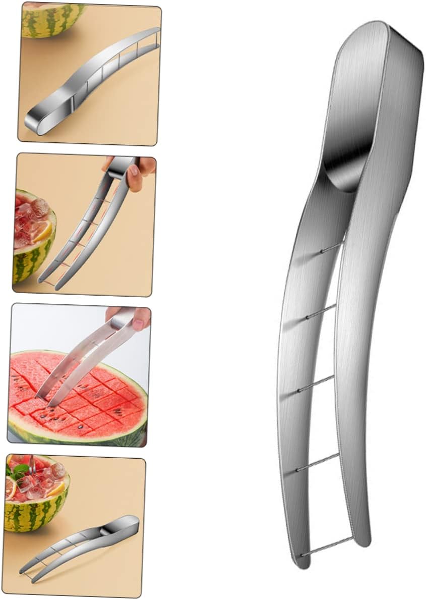 Stainless Steel Watermelon Cutter Tool for Melon Fruits Slicing