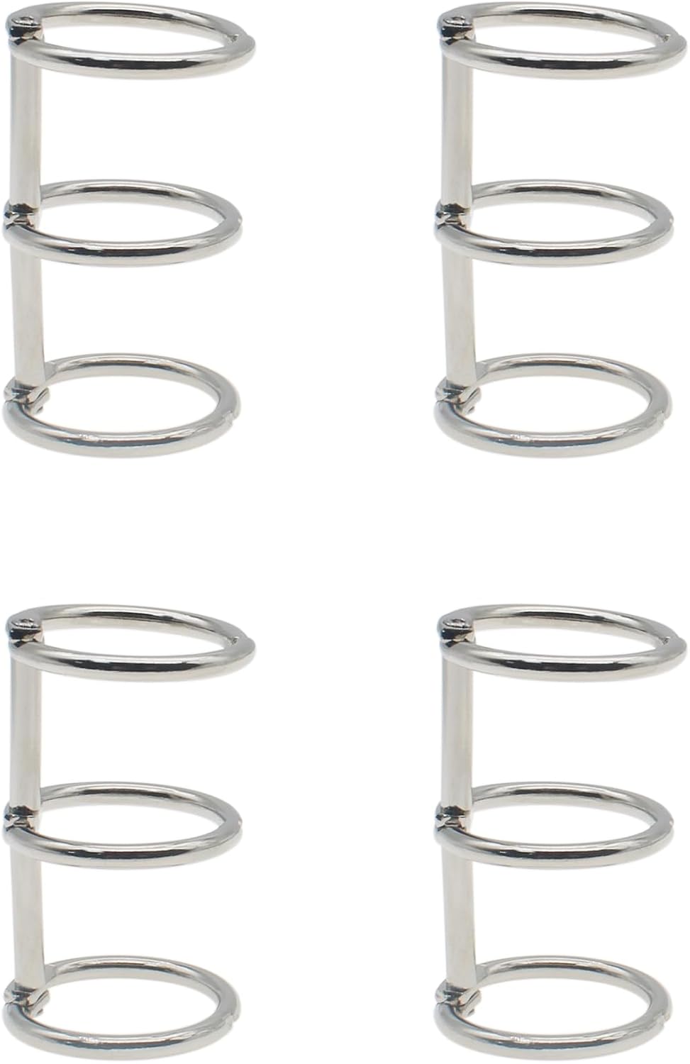 Amazon.com : HAJXZH 8 PCS Binding Book Rings Metal 3 Rings Loose Leaf ...