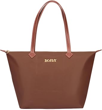 Large Capacity Waterproof Tote Bag for Women - Foldable Reusable Shopping Bag for Travel, School & Work - Lightweight Packable Shoulder Bag