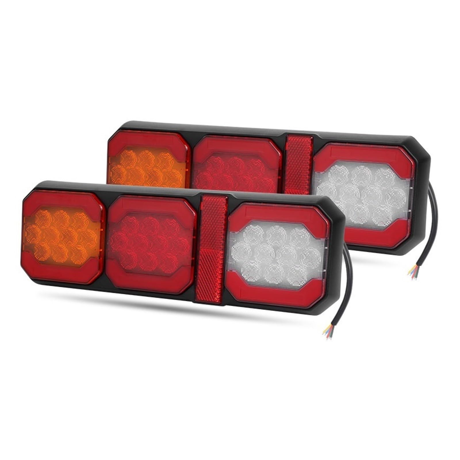 Kits traseras Amarillas para camión lámpara liquidación Parachoques Trasero Trasera Freno roja para Remolque Carga Furgoneta señal Giro RV Luz de Frenos