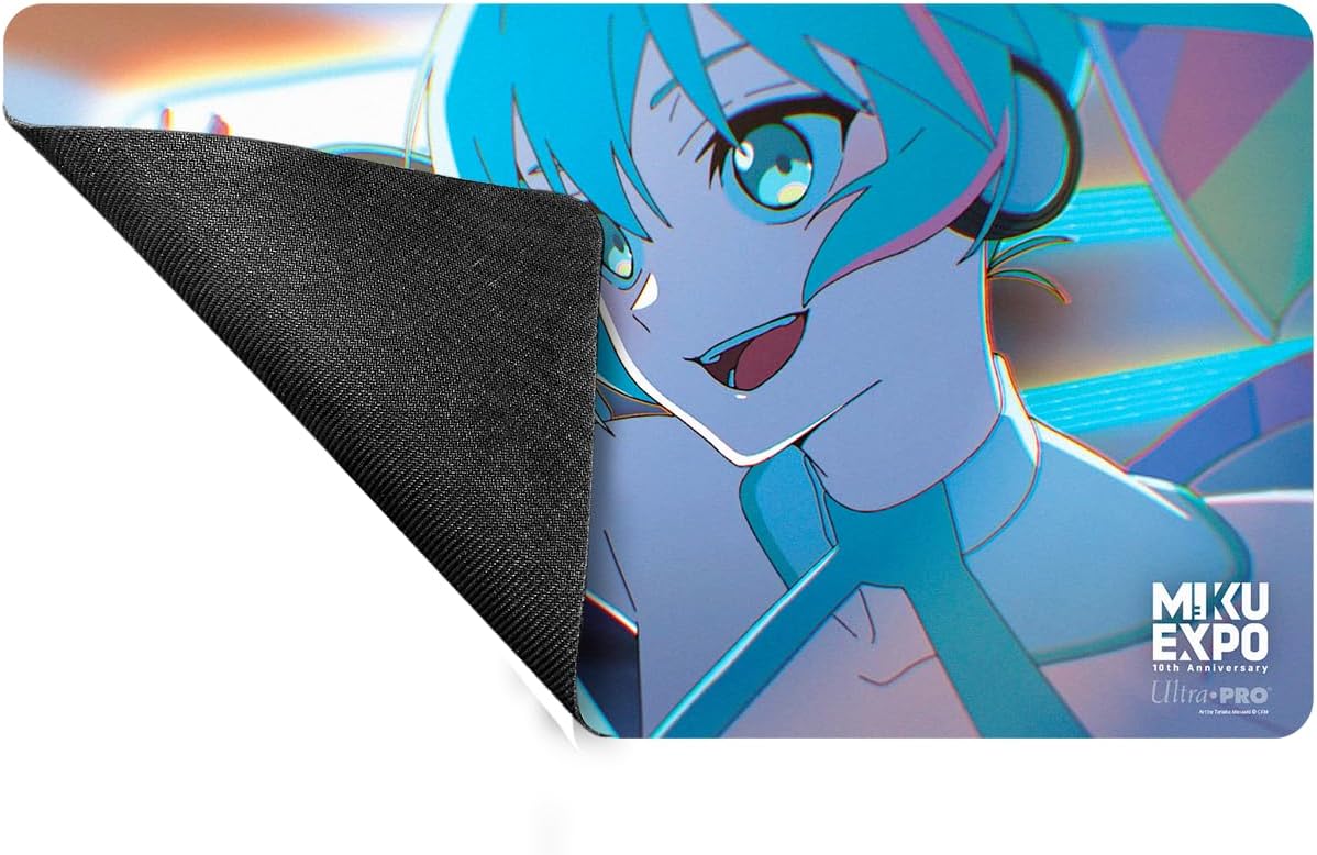 Ultra PRO 10th Anniversary - Hatsune Miku Flight Standard Gaming Playmat for Magic The Gathering, Card Games, Mousepad - Full-Color Gaming Mat for MTG, Trading Cards, Ideal for Pokemon Cards Fans