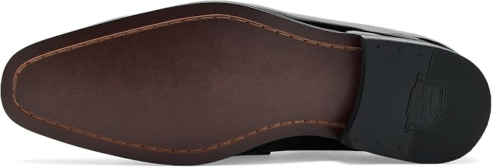 Мужские туфли Florsheim Tux Plain Toe Strap Slip-On, цвет: Чёрный — фото 5