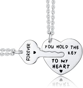 2-Piece Couples Necklace Set - Personalized Jewelry for Girlfriend and Wife